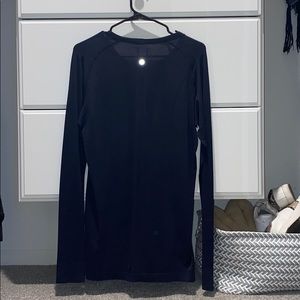 Navy blue lululemon long sleeve top